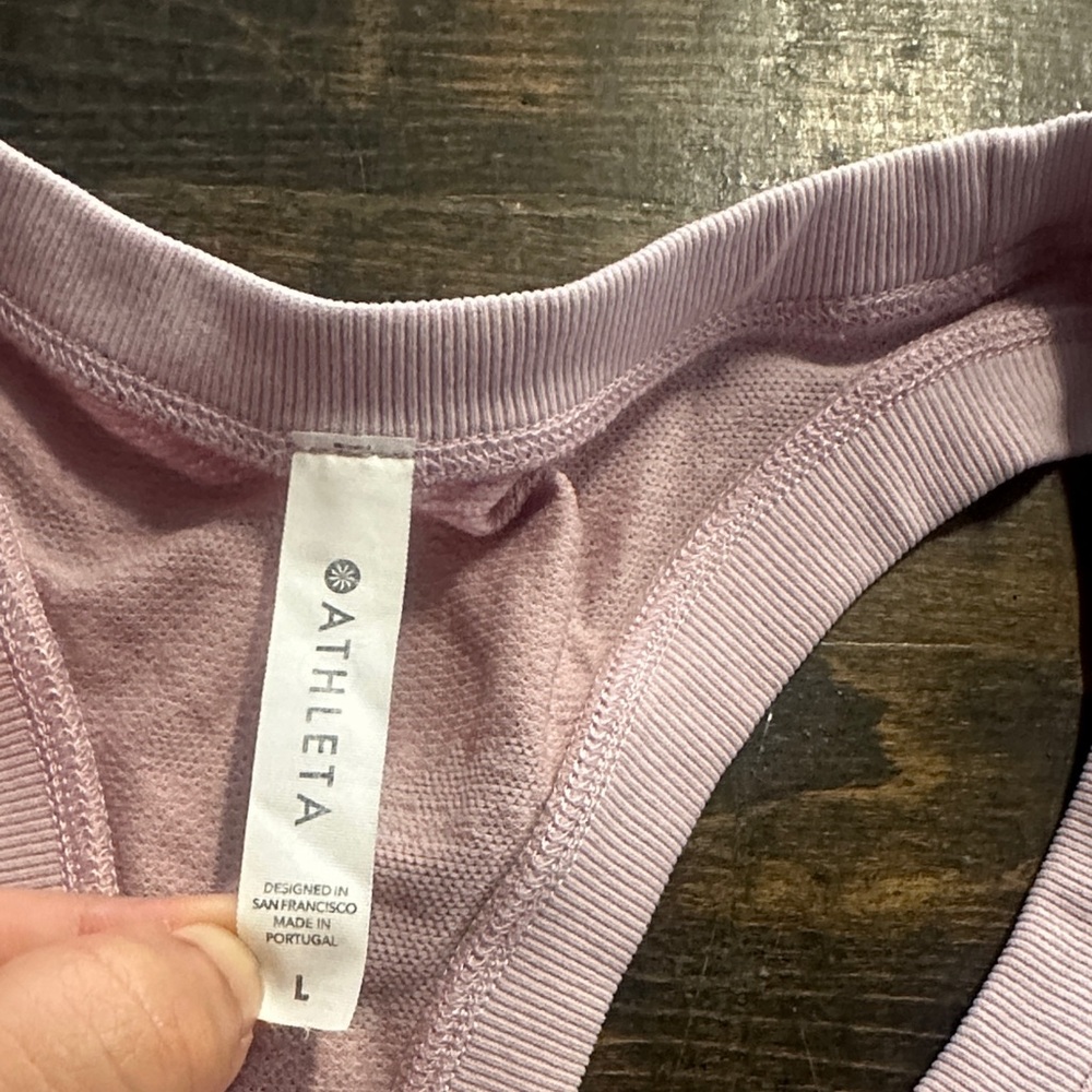 Athleta Light Pink Sleeveless Women's Top Large - Picture 4 of 5